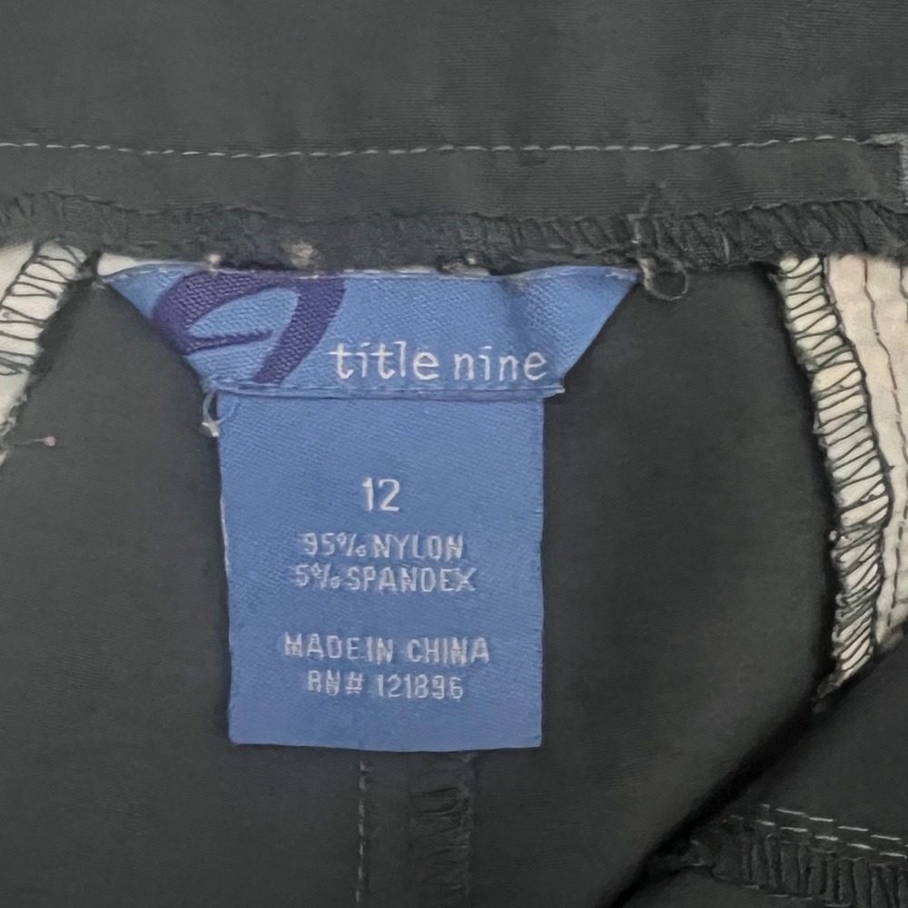 Title Nine Clamber Hiking Shorts Womens 12 Blue Gray Nylon Stretch Gorpcore 7 in - Picture 4 of 9